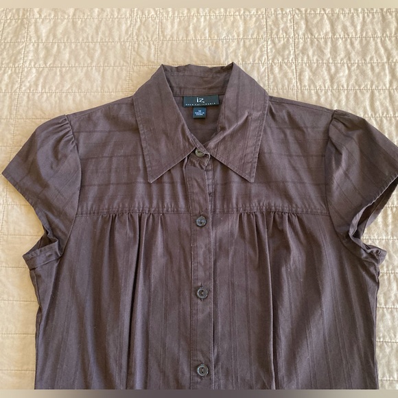 2/$10 - IZ Byer California - Brown short sleeved dress - Size M - Picture 2 of 6
